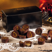 Chocolats noirs fourrés à la poire 205g