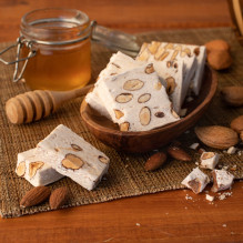 Barre de Nougat tendre aux amandes et au miel du Périgord 100g