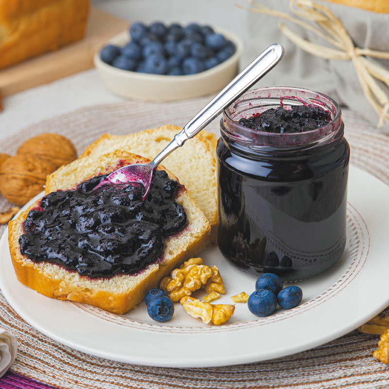 Confiture extra de myrtilles aux noix de Dordogne