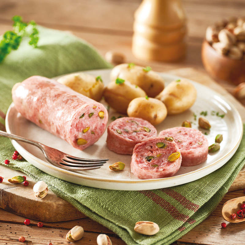 Saucisson à cuire pistaché 350G