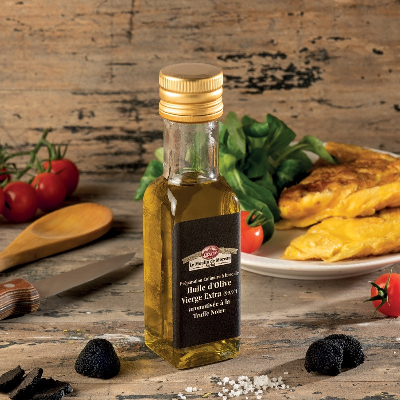 Préparation culinaire à base d'huile d'olive saveur truffe noire (250 – LE  DIAMANT DU TERROIR
