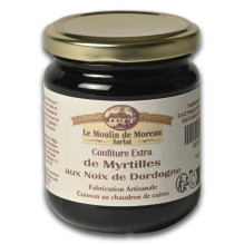 Confiture extra de myrtilles aux noix de Dordogne