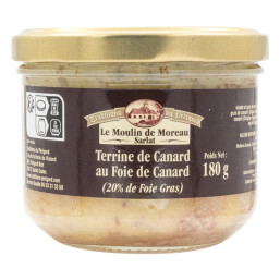 Lot de 3 Terrines de canard au foie de canard (20% Foie Gras)