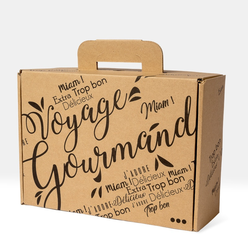 Petite - Valisette kraft "Voyage Gourmand"