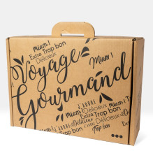 Moyenne - Valisette kraft "Voyage Gourmand"